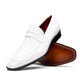 Marco Di Milano Fangio Ostrich Penny Loafers White