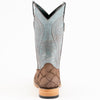 Ferrini Bronco Men's Print Pirarucu Fish Boots Handcrafted Brown 4339310 5 43393-10-080-D  - from alligatorwarehouse.com
