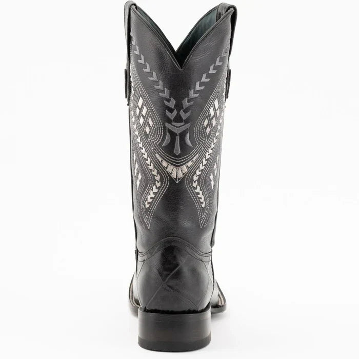 Ferrini Jesse Men's Print Alligator Boots Handcrafted Black 2   - from alligatorwarehouse.com