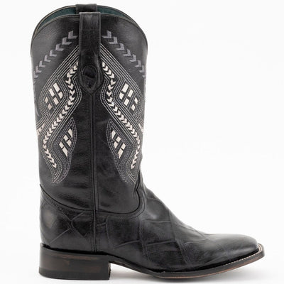 Ferrini Mustang Men's Print Alligator Boots Handcrafted Brown 3   - from alligatorwarehouse.com