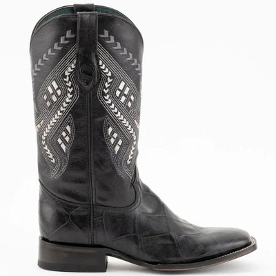 Ferrini Jesse Men's Print Alligator Boots Handcrafted Black 1   - from alligatorwarehouse.com