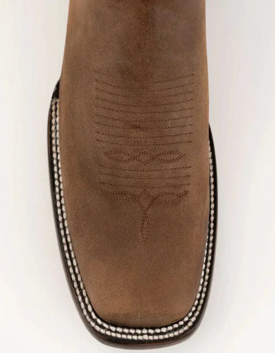 Ferrini Men's Hunter Square Toe Boots Handcrafted - Brown 2 11093-10-130-D  - from alligatorwarehouse.com
