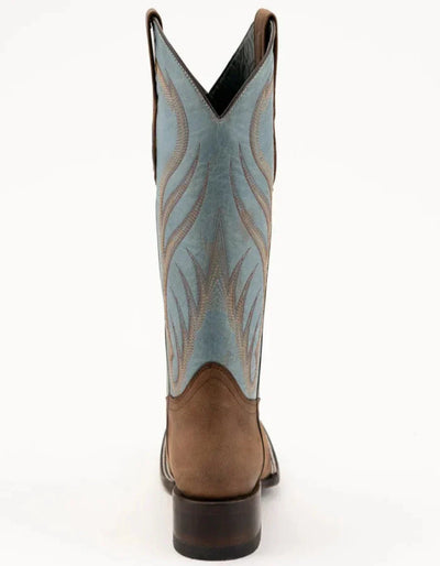 Ferrini Men's Hunter Square Toe Boots Handcrafted - Brown 4 11093-10-130-D  - from alligatorwarehouse.com