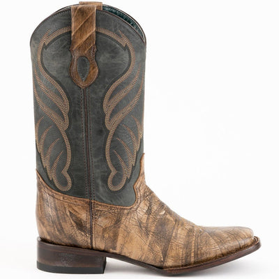 Ferrini Men's Hunter Square Toe Boots Handcrafted - Oak 2   - from alligatorwarehouse.com
