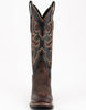 Ferrini Men's Blaze Leather Square Toe Boots Handcrafted - Chocolate 5 13293-09-080-D  - from alligatorwarehouse.com