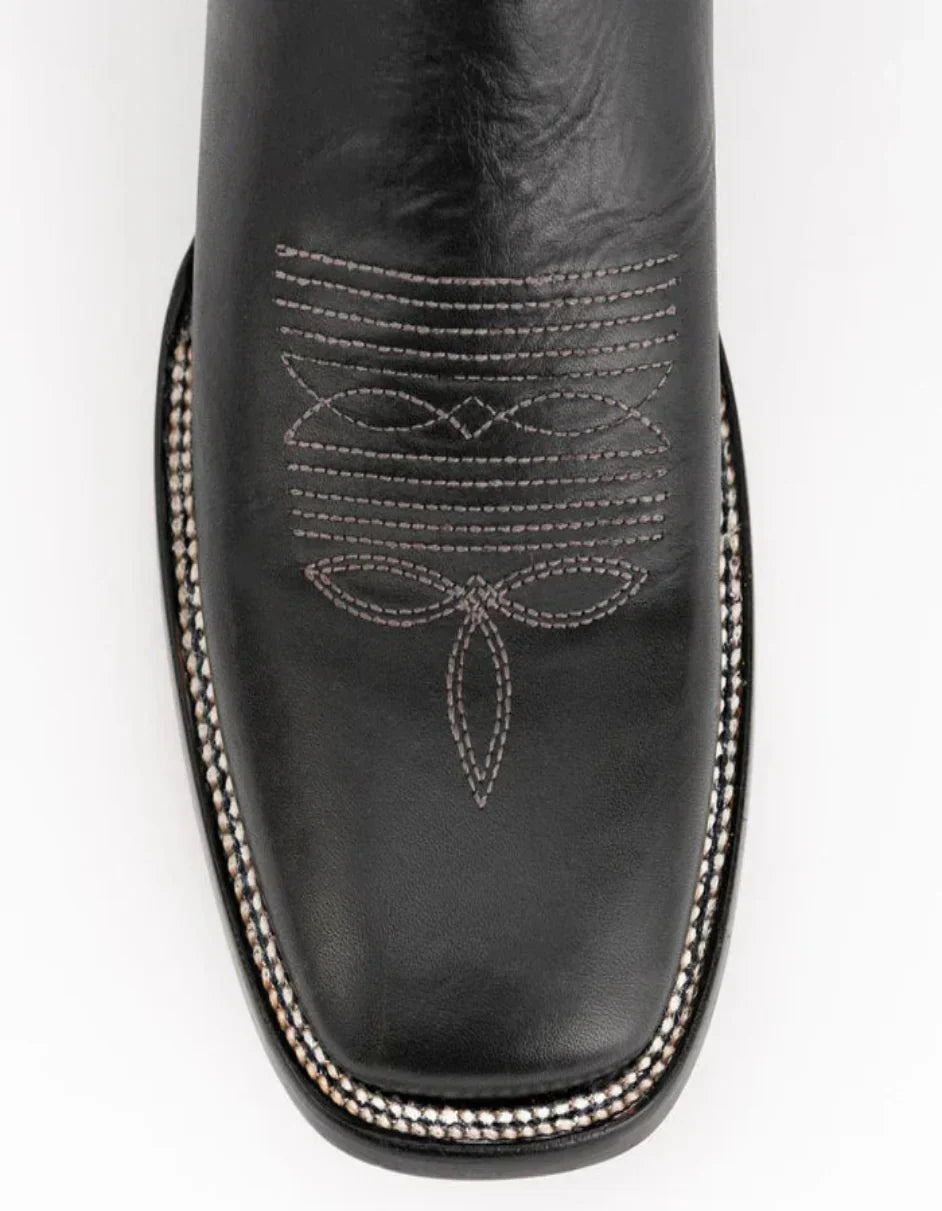 Ferrini Men's Gunner Leather Boots Handcrafted - Black 2 12193-04-080-D  - from alligatorwarehouse.com