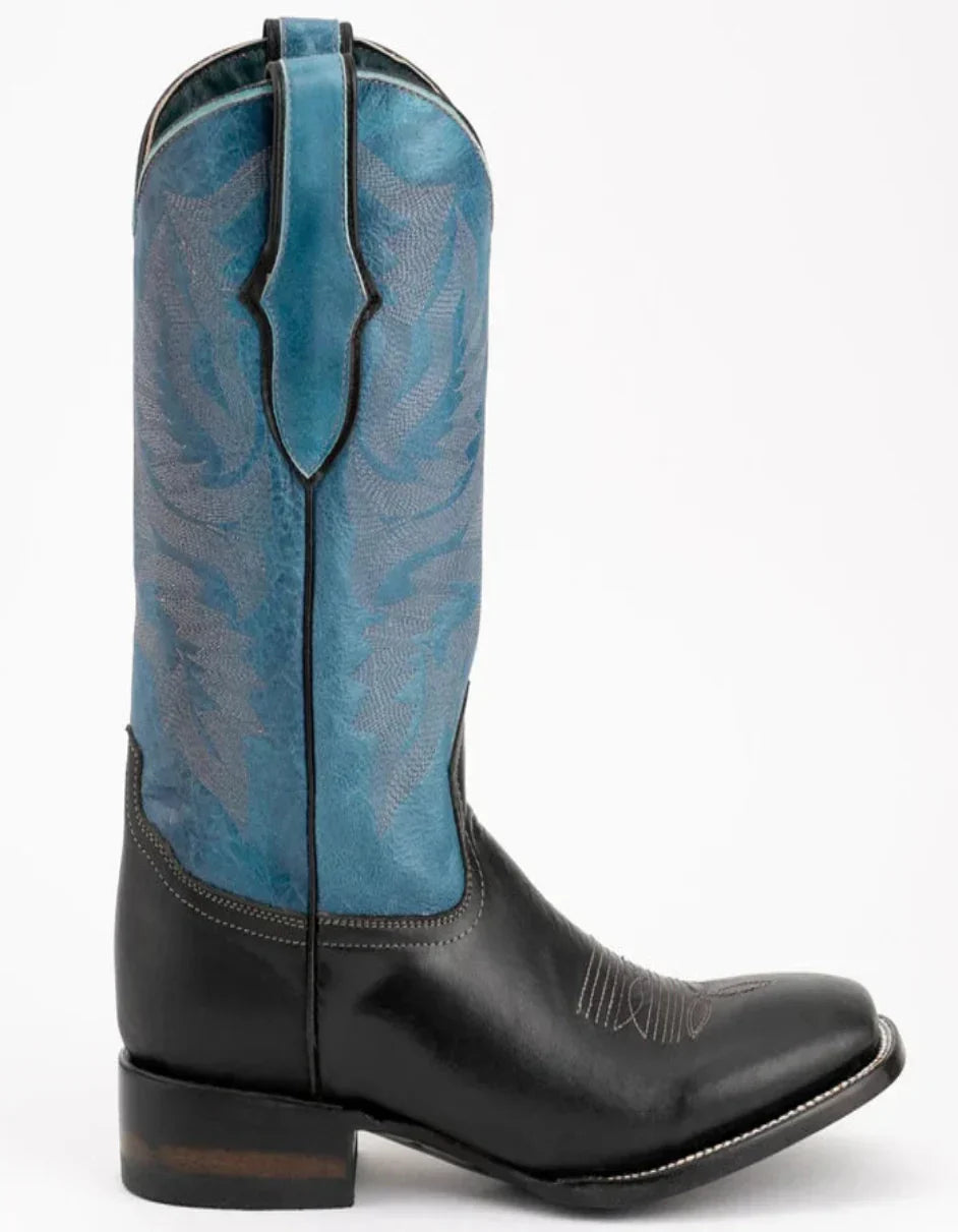 Ferrini Men's Gunner Leather Boots Handcrafted - Black 3 12193-04-080-D  - from alligatorwarehouse.com