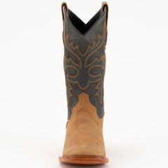 Ferrini Men's Kingston Leather Square Toe Boots Handcrafted - Antique Saddle