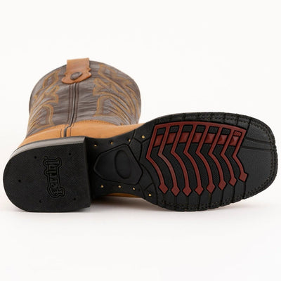 Ferrini Men's Kingston Rubber Sole Boots Handcrafted - Antique Saddle 5   - from alligatorwarehouse.com