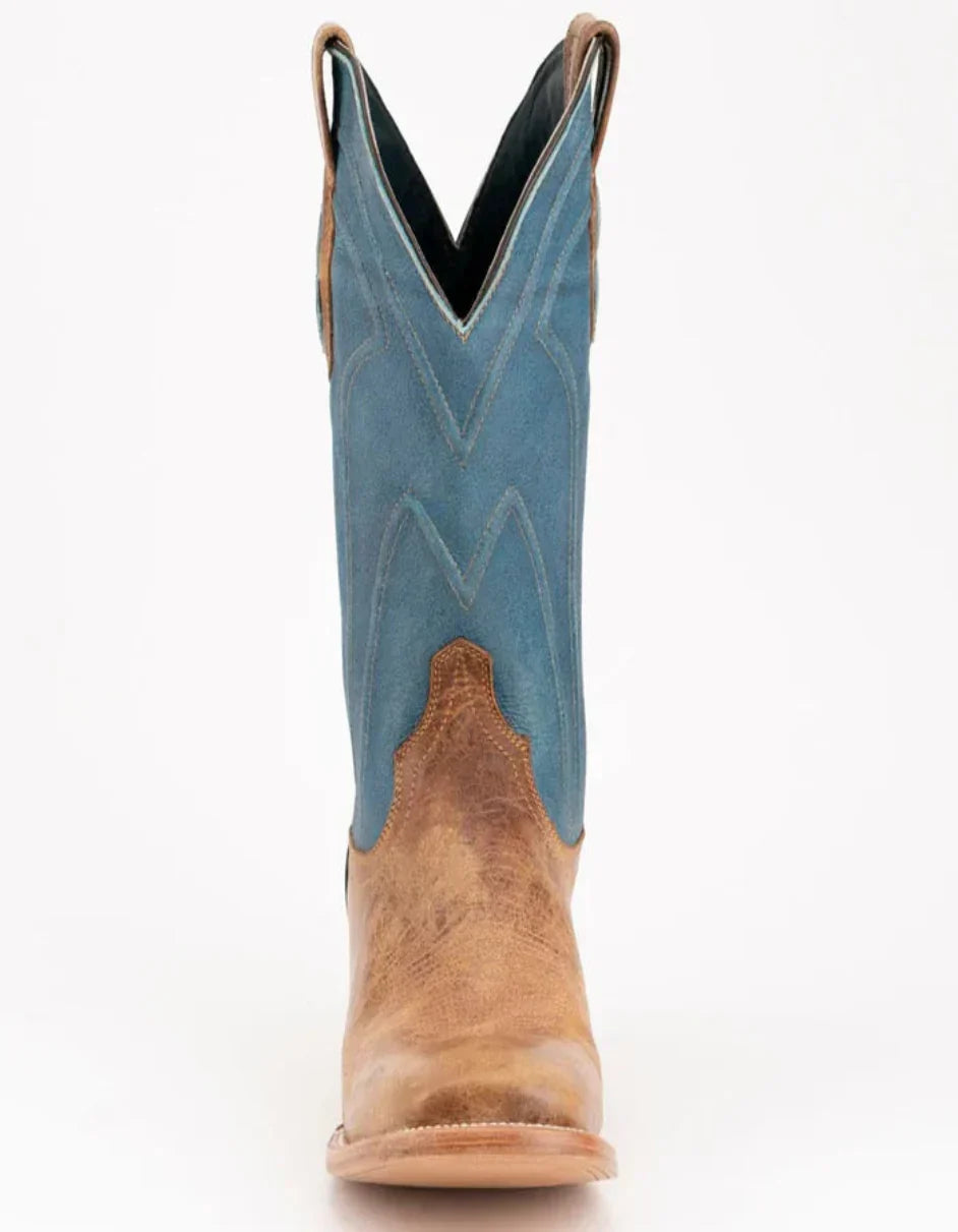 Ferrini Men's Maddox Leather Boots Handcrafted - Antique Saddle 5 12193-15-100-D  - from alligatorwarehouse.com