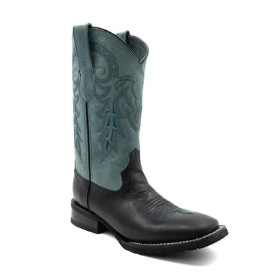 Ferrini Men's Maverick Leather Boots Handcrafted - Black 1509304 6 15093-04-080-D  - from alligatorwarehouse.com