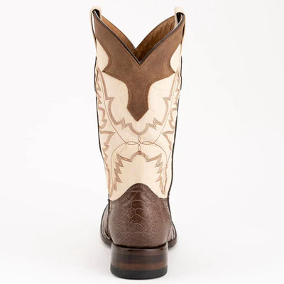 Ferrini Men's Nash Ostrich Leg Boots Handcrafted - Brown 3 11493-10-095-D  - from alligatorwarehouse.com