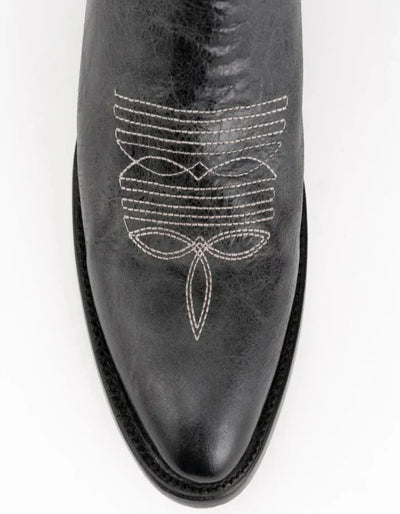 Ferrini Men's Remington Leather Round Toe Boots Handcrafted Black 2 12111-04-090-D  - from alligatorwarehouse.com