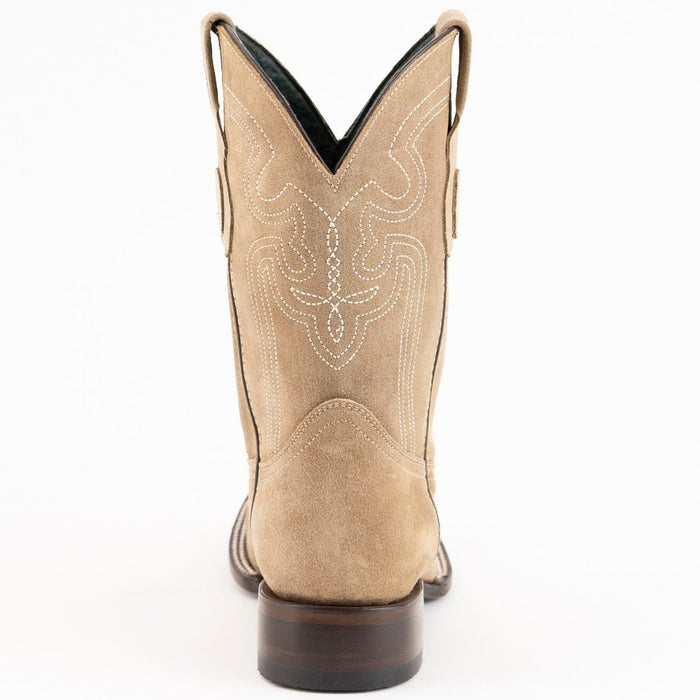 Ferrini Men's Roughrider Square Toe Boots Handcrafted - Taupe