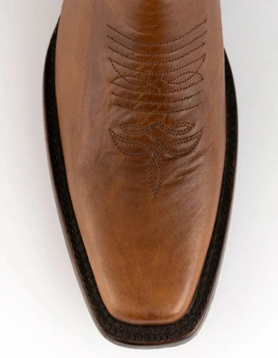 Ferrini Men's Santa Fe Leather Boots Handcrafted - Brandy 2 12871-55-090-D  - from alligatorwarehouse.com