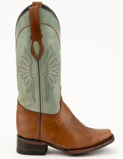 Ferrini Men's Santa Fe Leather Boots Handcrafted - Brandy 3 12871-55-090-D  - from alligatorwarehouse.com