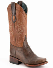 Ferrini Men's Santa Fe Leather Boots Handcrafted - Chocolate