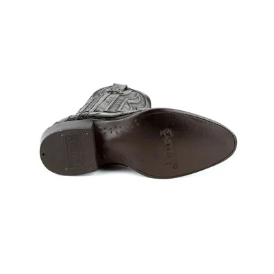 Ferrini Men's Stallion Alligator Belly Boots Round Toe Black 1071127 6 10711-27-080-D  - from alligatorwarehouse.com