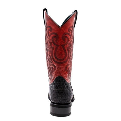 Ferrini Stampede Men's Print Crocodile Boots Handcrafted Sport Rust 5   - from alligatorwarehouse.com