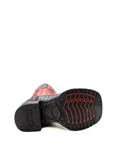 Ferrini Stampede Men's Print Crocodile Boots Handcrafted Black 6 40493-04-080-D  - from alligatorwarehouse.com