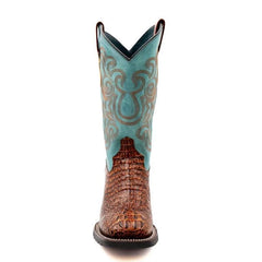 Ferrini Stampede Men's Print Crocodile Boots Handcrafted Sport Rust 40493-23