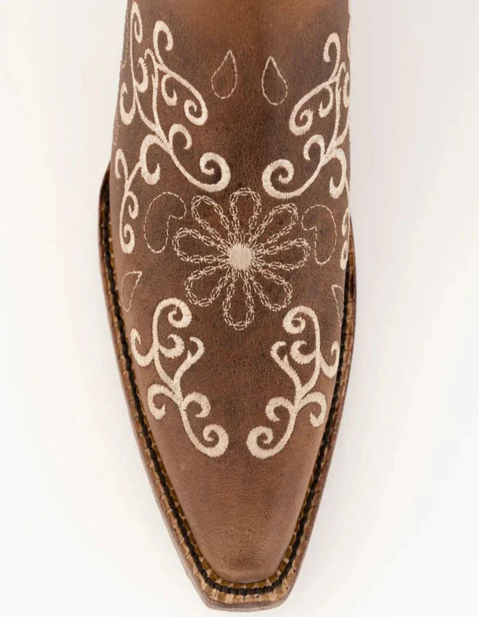 Ferrini Women's Bella Snip Toe Boots Handcrafted - Brown 8226110 2 82261-10-060-B  - from alligatorwarehouse.com
