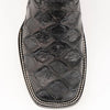 Ferrini Women's Bronco Square Toe Boots Pirarucu Fish Print - Black 9339304 2 93393-04-060-B  - from alligatorwarehouse.com