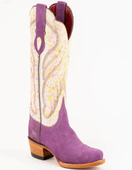 Ferrini Women's Candy Snip Toe Boots Handcrafted - Purple/Cream