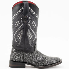 Ferrini Women's Cleopatra Square Toe Boots Handcrafted - Silver 8389334