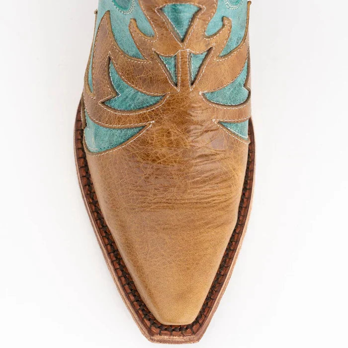 Ferrini Women's Glitz Snip Toe Boots Handcrafted - Antique Saddle 8306115 2 83061-15-060-B  - from alligatorwarehouse.com
