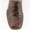 Ferrini Women's Jesse Square Toe Boots Alligator Print - Chocolate 9359309 3 93593-09-060-B  - from alligatorwarehouse.com