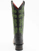 Ferrini Women's Stampede Square Toe Boots Crocodile Print - Black Boots 4 90393-04-060-B  - from alligatorwarehouse.com