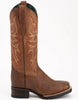 Ferrini Women's Toro Square Toe Boots Handcrafted - Brandy 8299355 2 82993-55-060-B  - from alligatorwarehouse.com