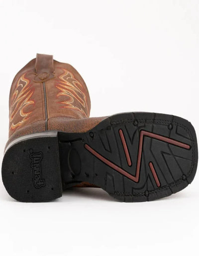 Ferrini Women's Toro Square Toe Boots Handcrafted - Brandy 8299355 6 82993-55-060-B  - from alligatorwarehouse.com