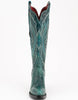 Ferrini Women's Twilight Snip Toe Boots Handcrafted - Teal 8106143 5 81061-43-060-B  - from alligatorwarehouse.com
