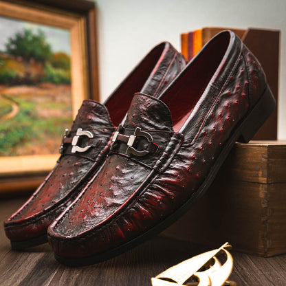 Marco Di Milano Ferrioni Black Cherry Leather Loafers
