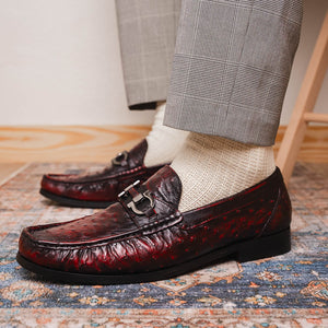 Marco Di Milano Ferrioni Black Cherry Leather Loafers