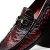 Marco Di Milano Ferrioni Ostrich Black Cherry Bit Loafer 3 FERRIONI_OSTRICH_BLACKCHERRY_8  - from alligatorwarehouse.com