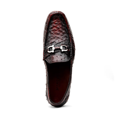 Marco Di Milano Ferrioni Black Cherry Leather Loafers