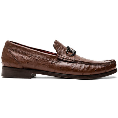 Marco Di Milano Ferrioni Kango Tabac Bit Loafer 1 FERRIONI_OSTRICH_KANGO TABAC_8  - from alligatorwarehouse.com