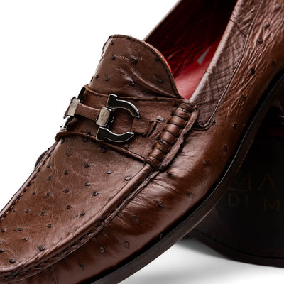 Marco Di Milano Ferrioni Kango Tabac Bit Loafer 3 FERRIONI_OSTRICH_KANGO TABAC_8  - from alligatorwarehouse.com