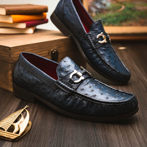 Marco Di Milano Ferrioni Navy Leather Shoe