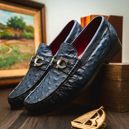 Marco Di Milano Ferrioni Navy Leather Shoe