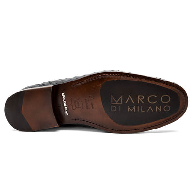 Marco Di Milano Ferrioni Ostrich Navy Bit Loafer 6 FERRIONI_OSTRICH_NAVY_8  - from alligatorwarehouse.com