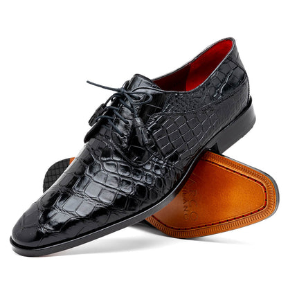 Marco Di Milano Fitipaldi Alligator Derby Black