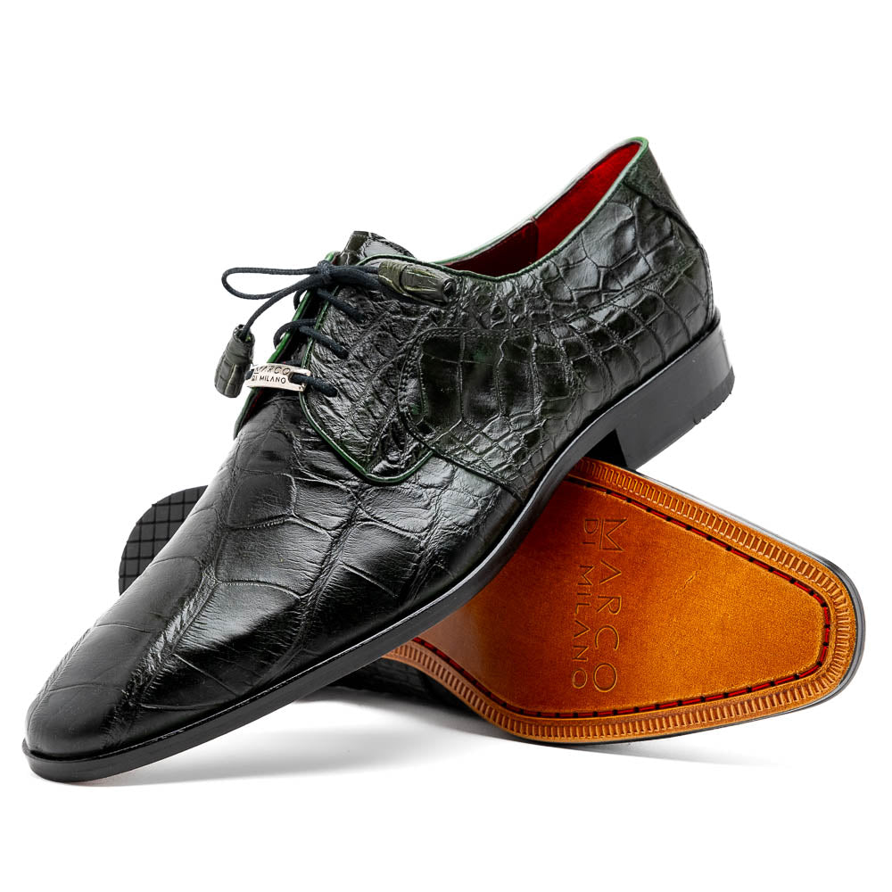 Marco Di Milano Fitipaldi Alligator Derby Olive