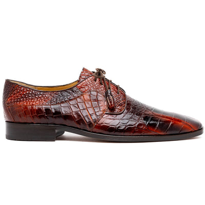 Marco Di Milano Fitipaldi Rustic Cognac Alligator Derby Shoe 1 FITIPALDI_ALLIGATOR_RUSTIC COGNAC_8.5  - from alligatorwarehouse.com