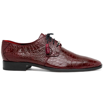 Marco Di Milano Fitipaldi Wine Alligator Derby Shoe 1 FITIPALDI_ALLIGATOR_WINE_7  - from alligatorwarehouse.com