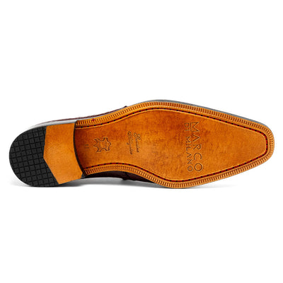 Marco Di Milano Fitipaldi Wine Alligator Derby Shoe 5 FITIPALDI_ALLIGATOR_WINE_7  - from alligatorwarehouse.com