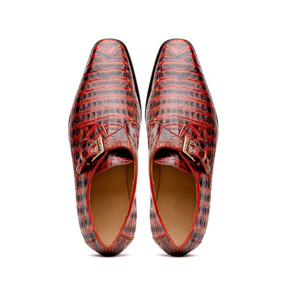 Marco Di Milano Rovigo: Cognac Leather Strap Loafers